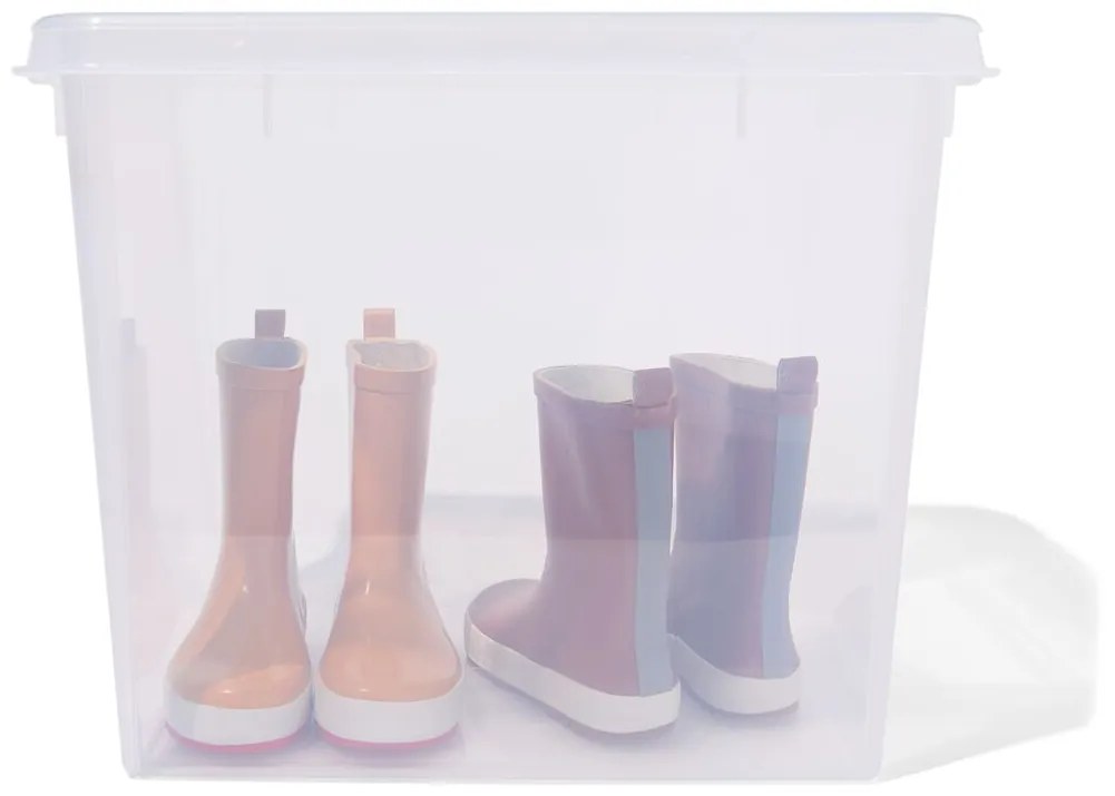 HEMA Opbergbox 52L London Transparant 50x39x41 (transparant)