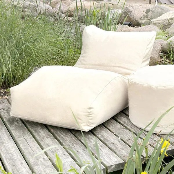 Poef Rock Plus Outdoor - Beige