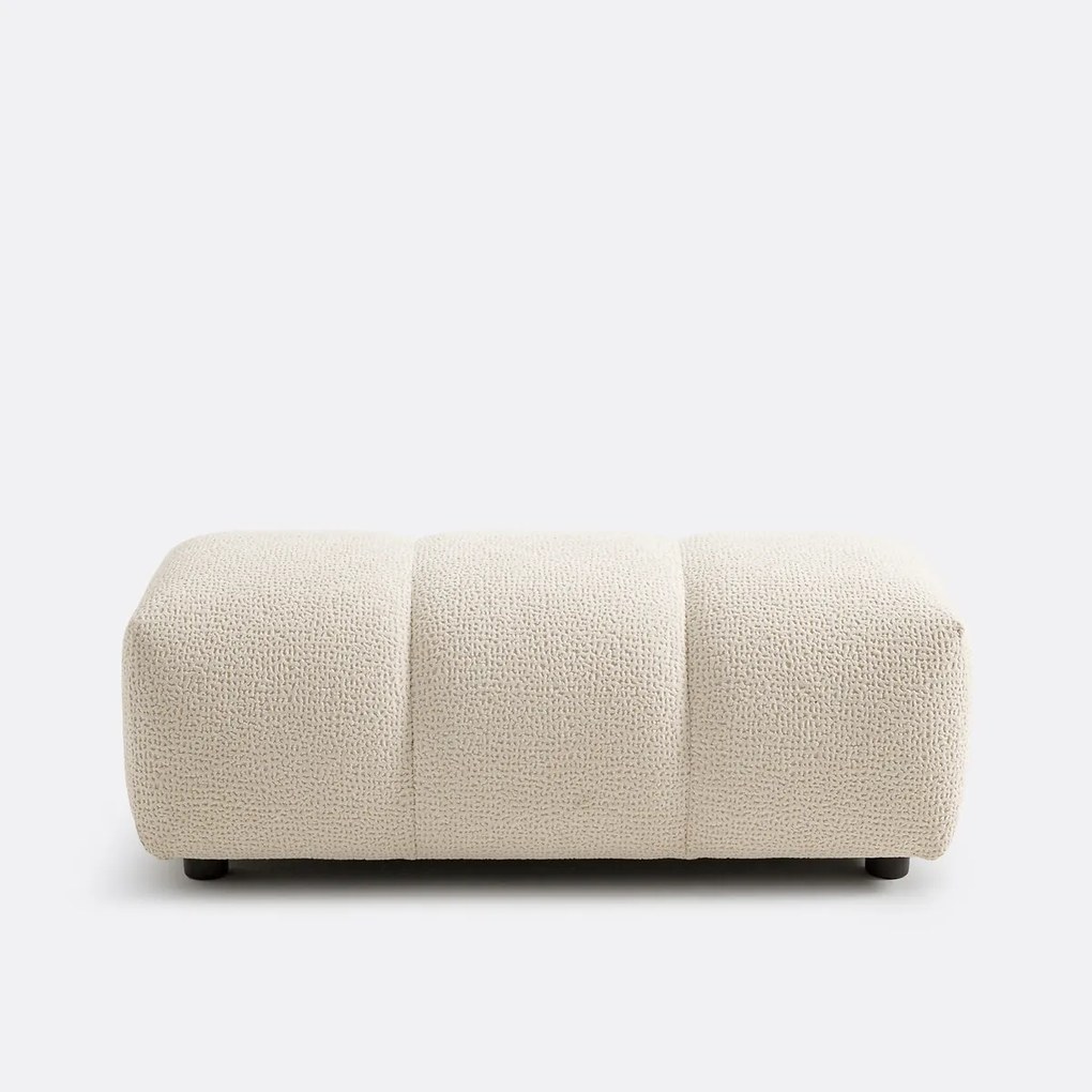 Poef, fluweel reliëf, L109 cm, Nuria