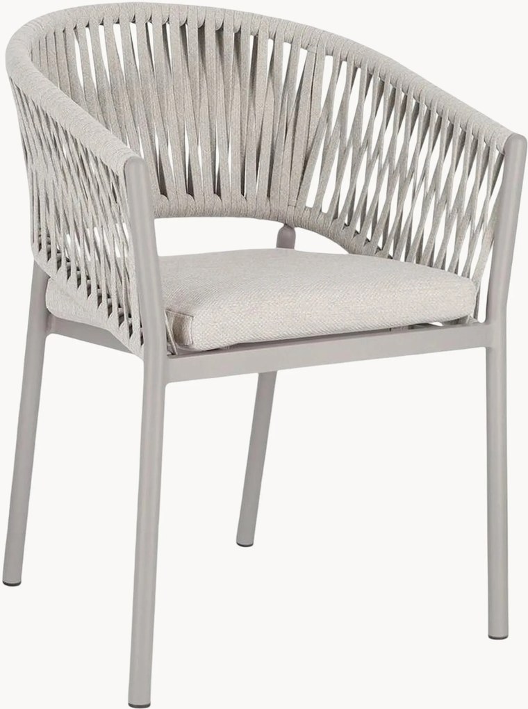 Stapelbare tuinstoelen Florencia met armleuning, set van 4