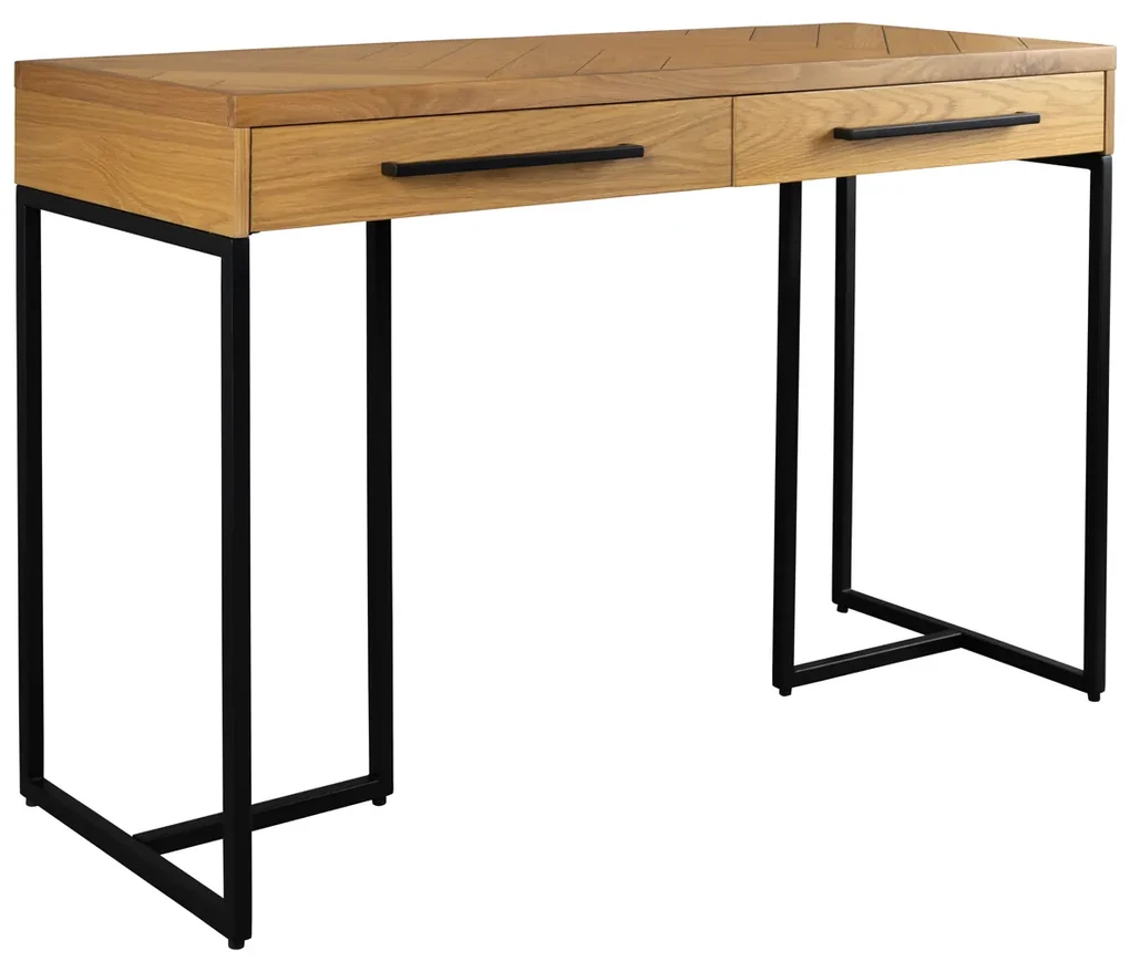 Visgraat Sidetable Eiken - 120 X 45cm.
