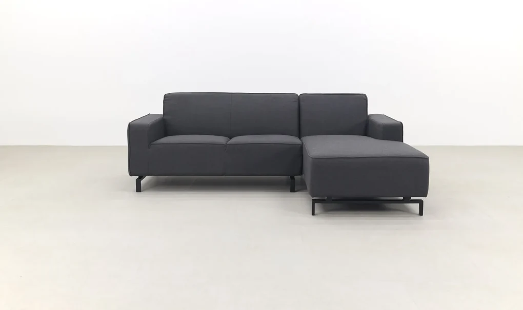 Boavista Sunbrella loungebank chaise longue - Sooty - 2-delig - links