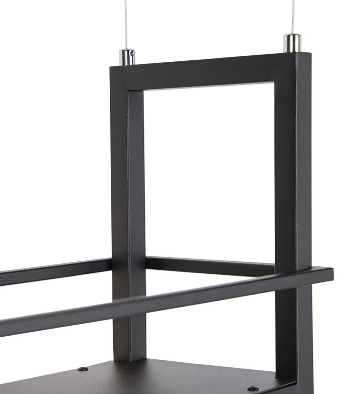 Smart hanglamp zwart incl. WiFi A60 - Cage Rack