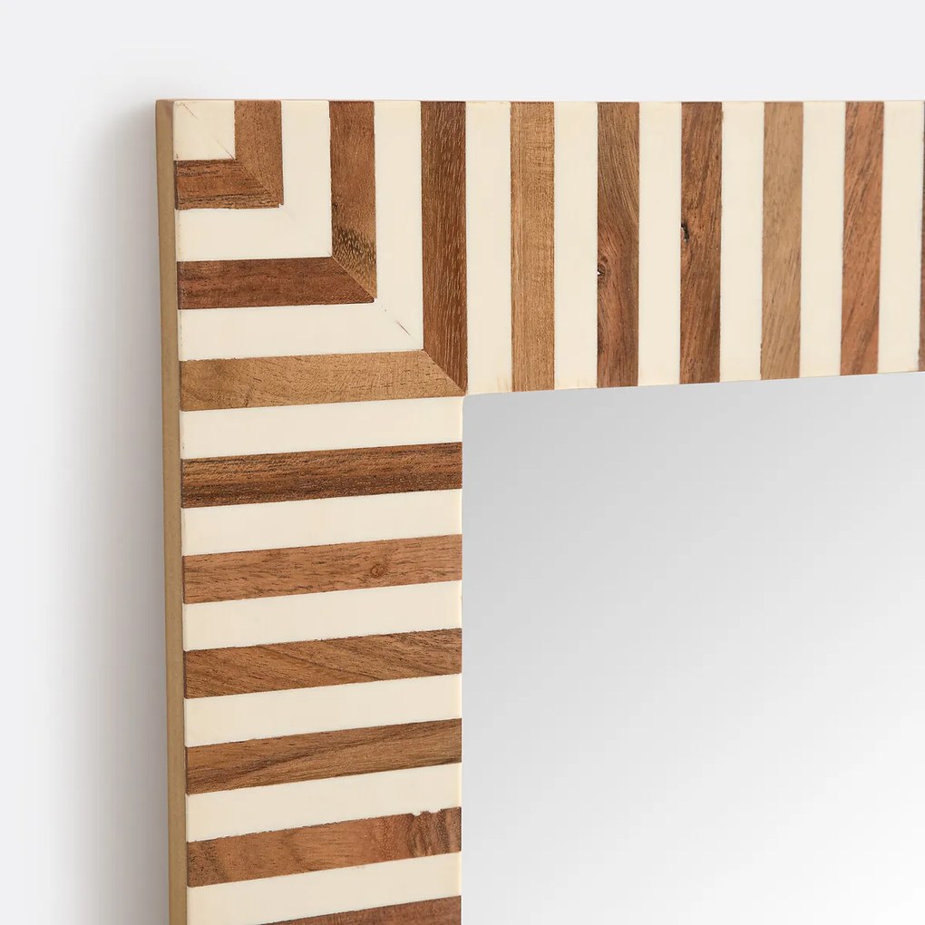 Rechthoekige gestreepte spiegel, 60 x 90 cm, ARES