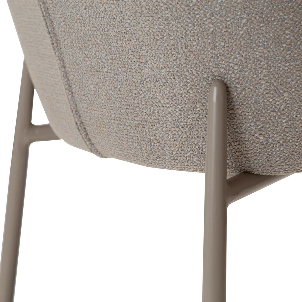 Dan-Form Glam Luxe Eetkamerstoel Boucle Cashmere Ton-sur-ton