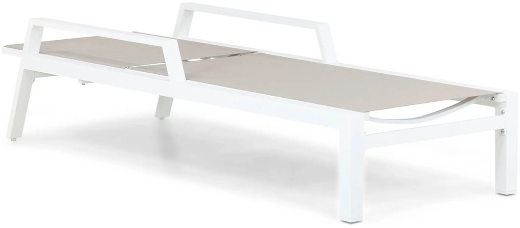 Santika Mulsanne Lounger Aluminium Wit