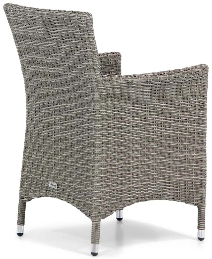 Tuinset 4 personen 164 cm Wicker Grijs Garden Collections Dublin/Residence