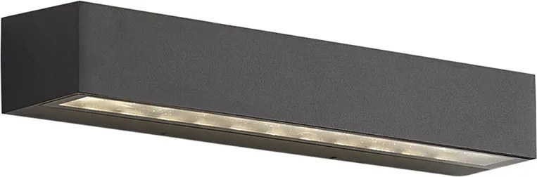 Industriële buiten wandlamp zwart 38cm incl. LED IP65 - Hannah