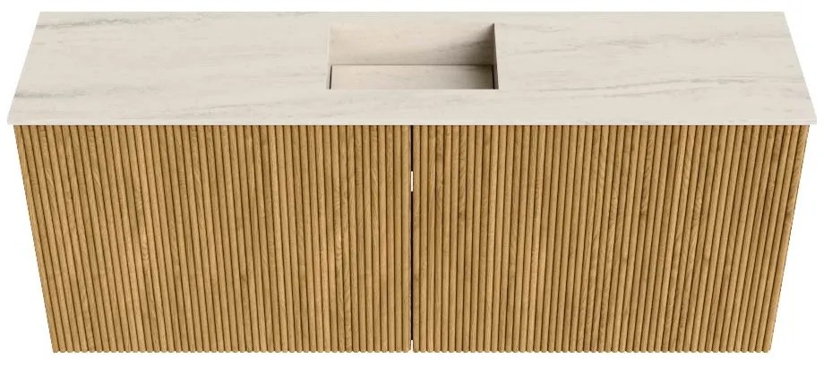 Mondiaz Joya DLux 100cm toiletmeubel oak met wastafel faye midden zonder kraangat meli