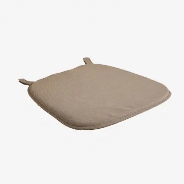 Kussen Voor Stoel 44x43 Cm In Gouda-stof Mokka Bruine Stof - Sklum