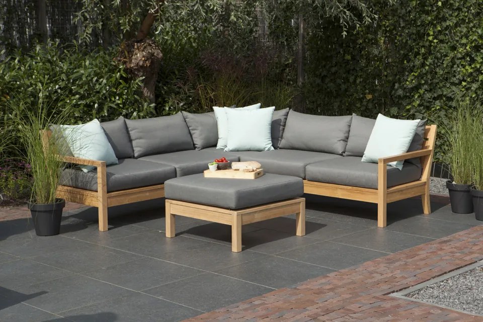 Exotan St. Peter loungeset - Teak hout (OP=OP)