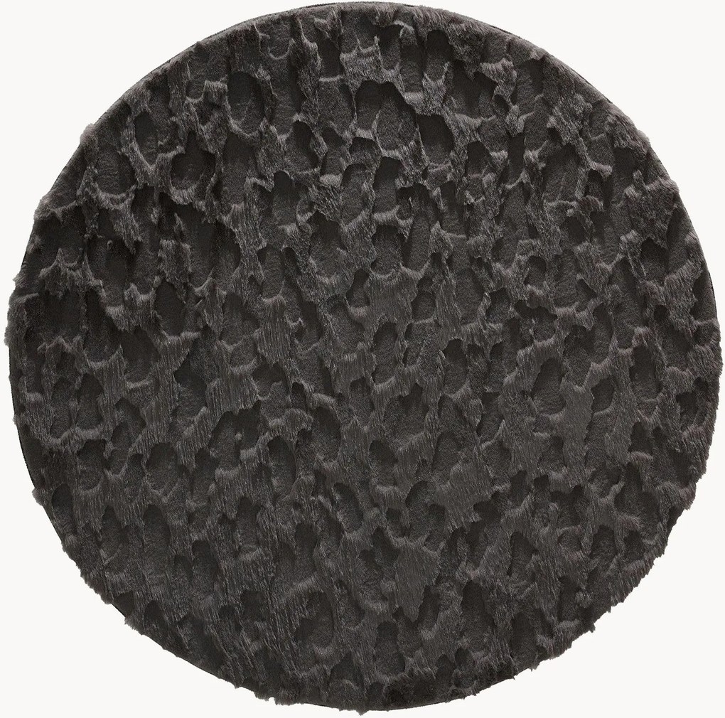 Rond wasbaar hoog-laag vloerkleed Immy