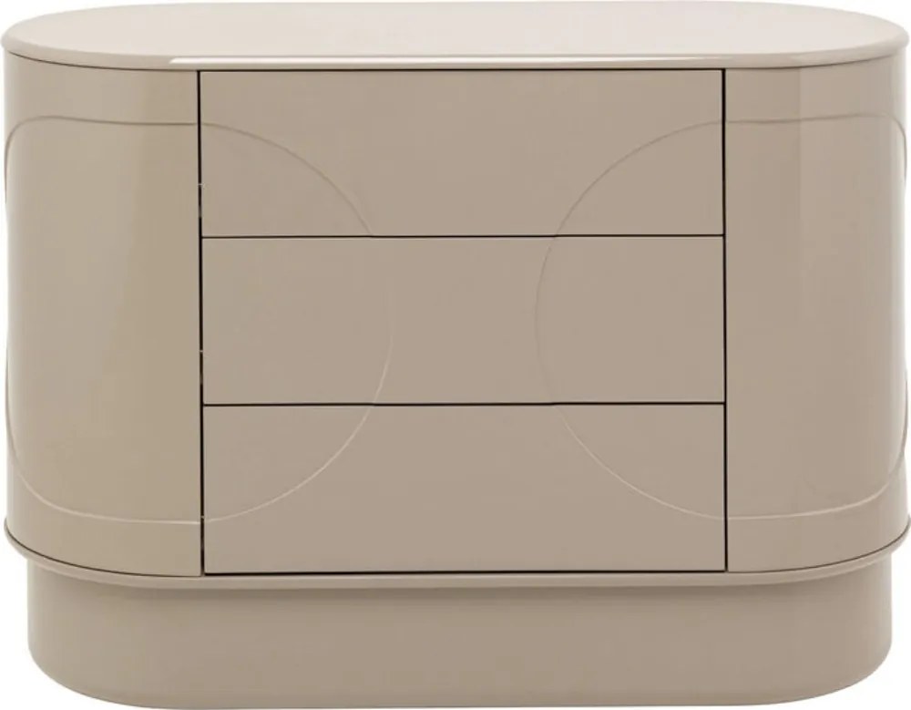 Beige Retro Ladekast - 100x42x75cm.
