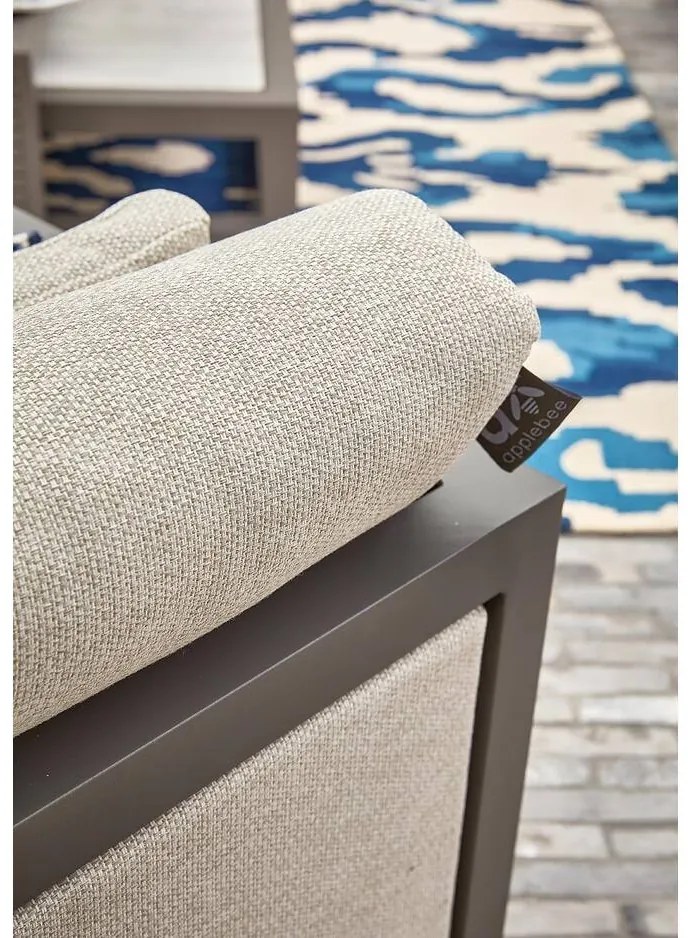 Goossens Lounge Chair Santorini, Set met gestoffeerde arm