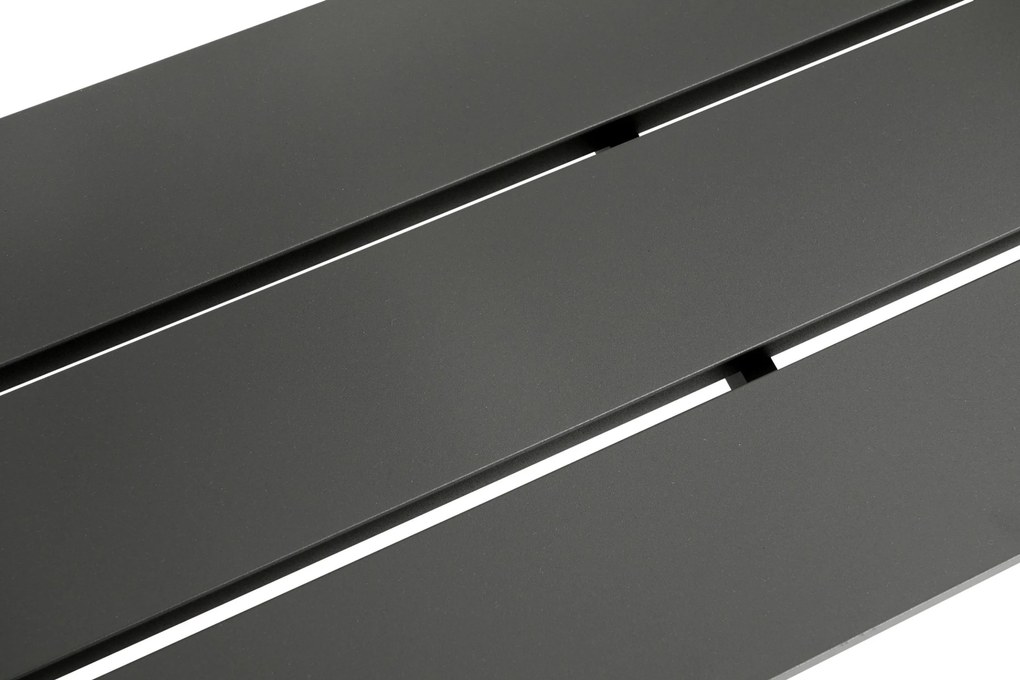 Tuinbank  aluminium 160 cm Aluminium Grijs-antraciet  Presto Crosano