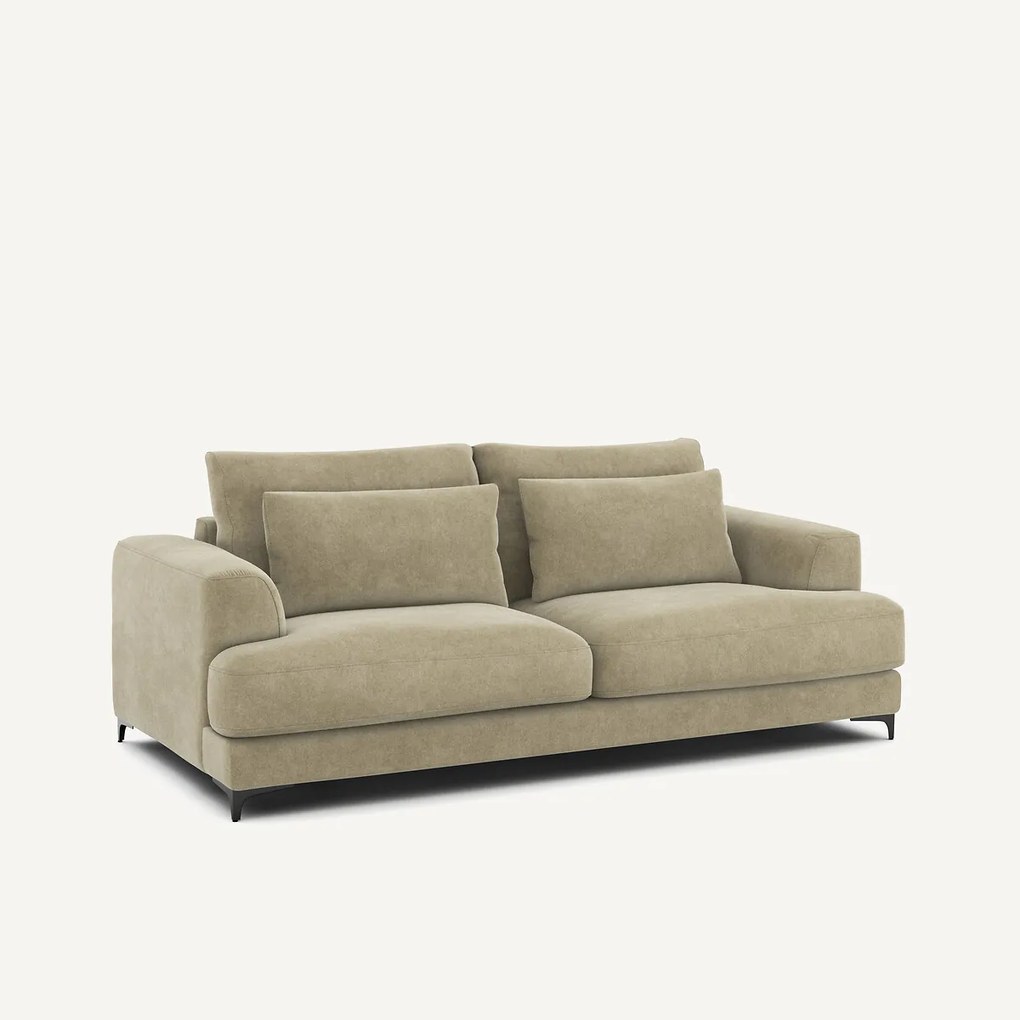 3-zits slaapbank van stonewashed fluweel, Marsile