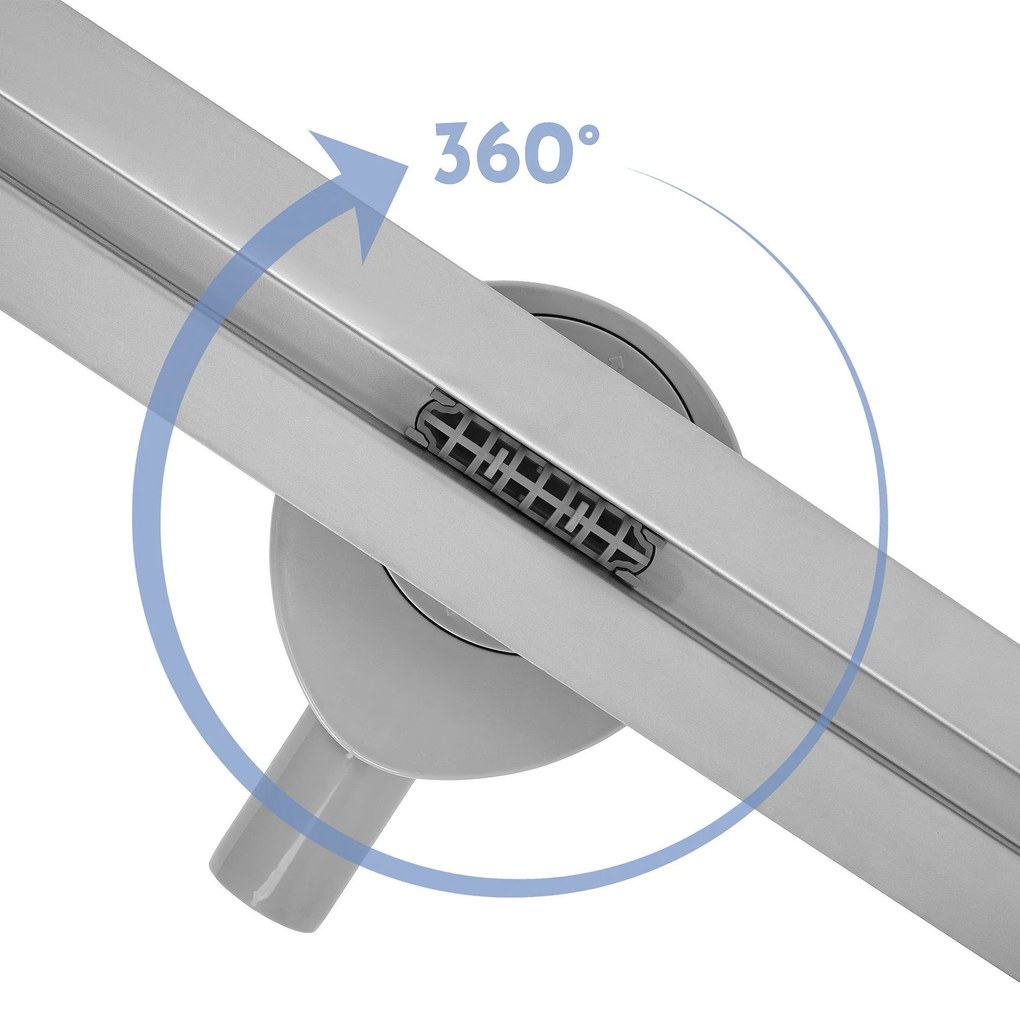 Lineaire afvoer Rea FILO Brush Steel 70