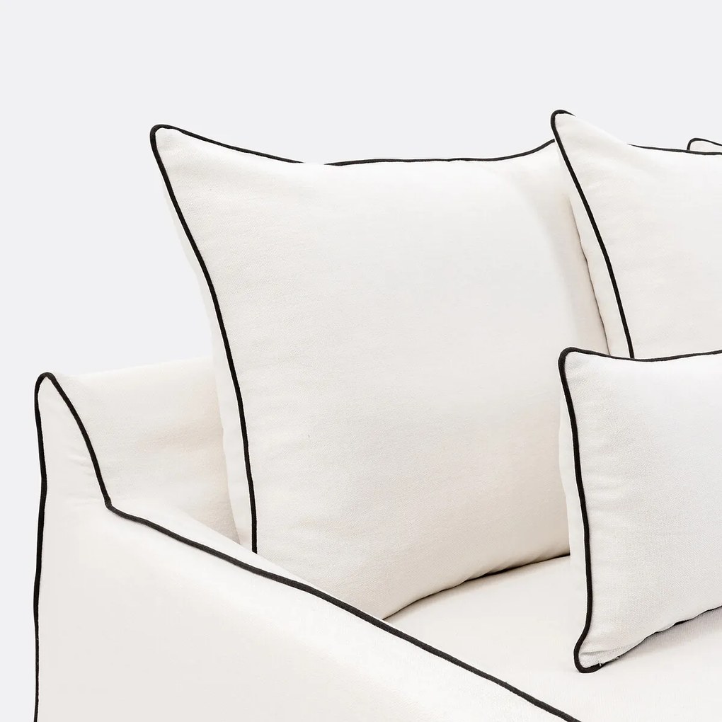 Hoes voor hoekbank, dik linnen, Odna