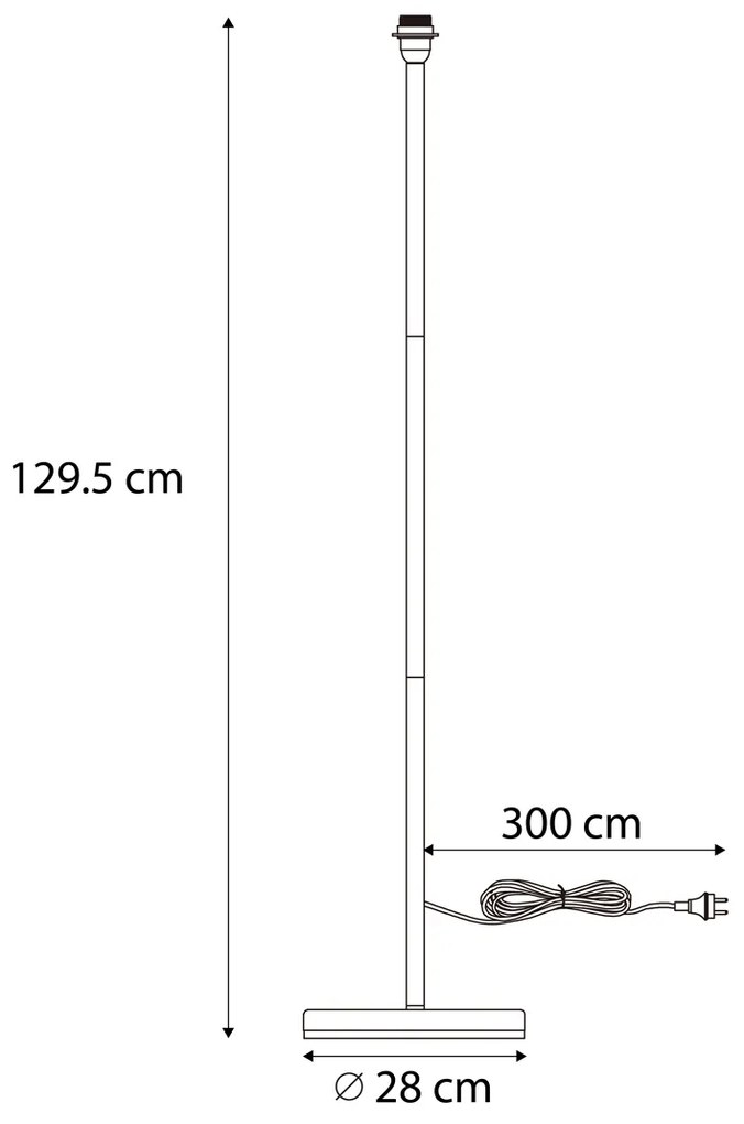 Buiten vloerlamp wit - Virginia Foot