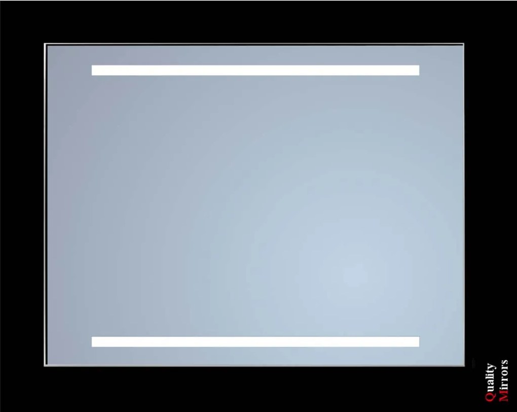 Sanicare Spiegel met "Cool White" Leds 60 cm. Sensor schakelaar 2 x verticale strook omlijsting chroom
