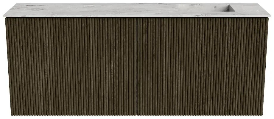 Mondiaz Joya DLux 100cm toiletmeubel shadow met wastafel faye rechts 1 kraangat glace