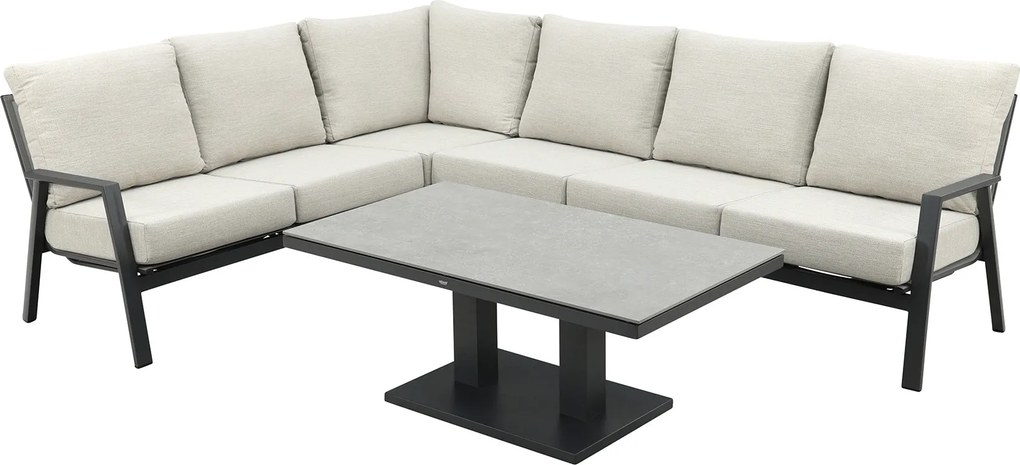 Lagos/Milford loungeset - met verstelbare tafel - links & rechts