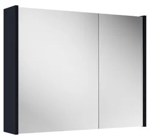 Saniclass Prime Spiegelkast - 80x63x16cm - inclusief zijpanelen - mat marine blauw SW1212816/SW892635