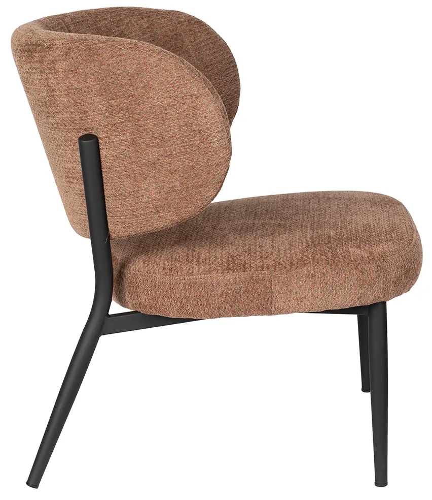 Bruine Fauteuil Met Ronde Rugleuning