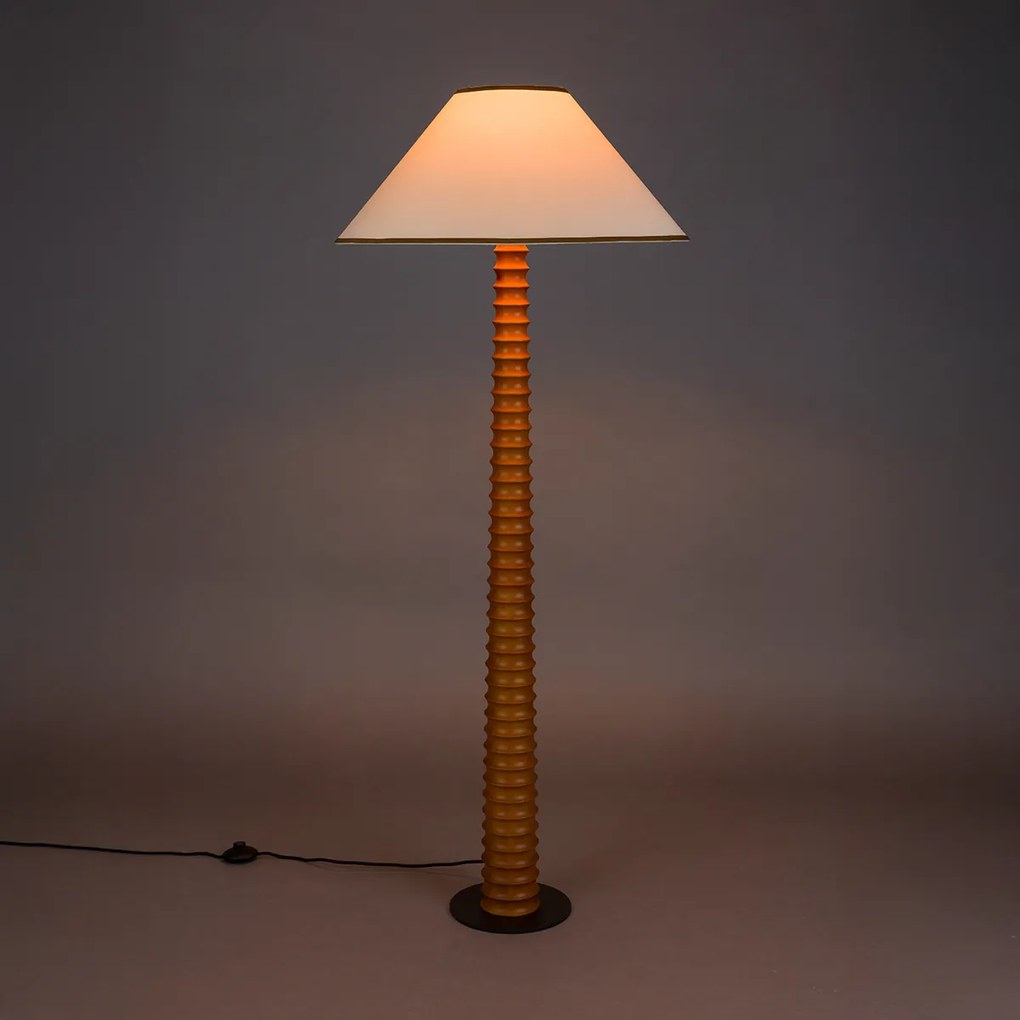 Dutchbone Horace Klassieke Vloerlamp Beige Kap