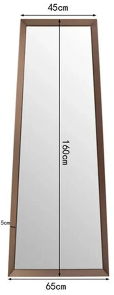 Kare Design Arezzo Coffee Design Spiegel Taupe Bruin - 45x160cm