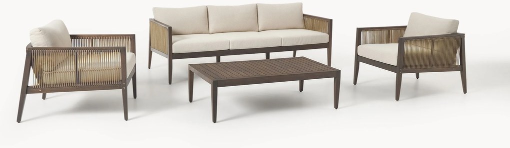 Tuin loungeset Travis van acaciahout, 4-delig