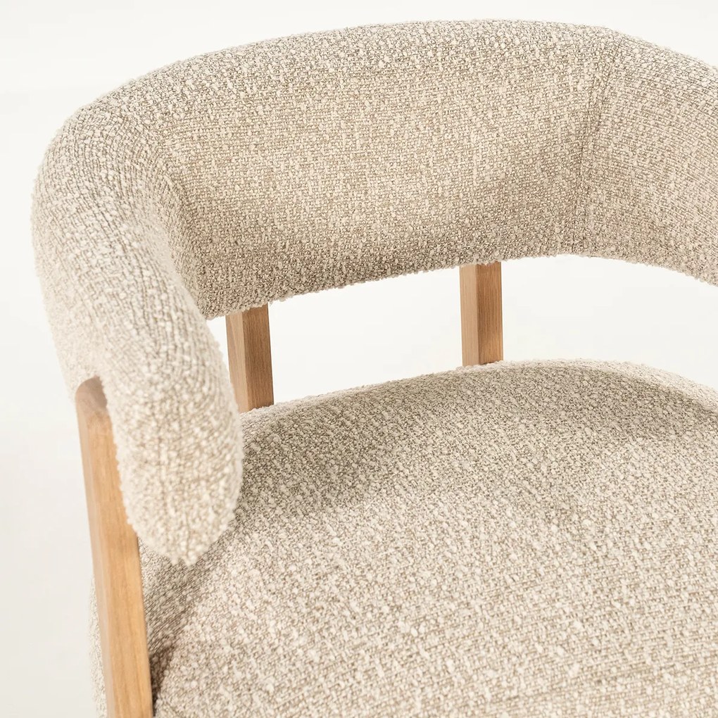 Armleuningstoel Boucle Taupe