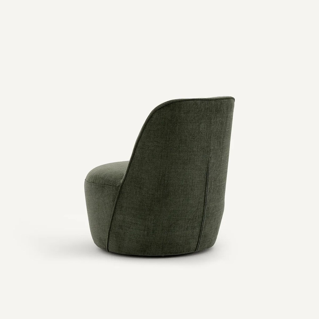 Draaibare fauteuil, in polyester, ROSEBURY, ontwerp Emmanuel Gallina