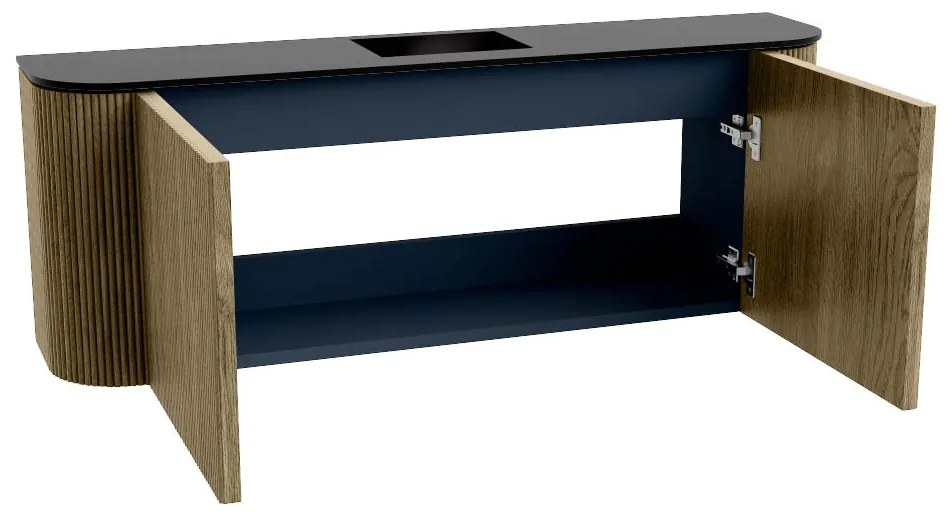 Mondiaz Joya 115cm toiletmeubel ronding links/rechts dusk met wastafel faye midden zonder kraangat urban
