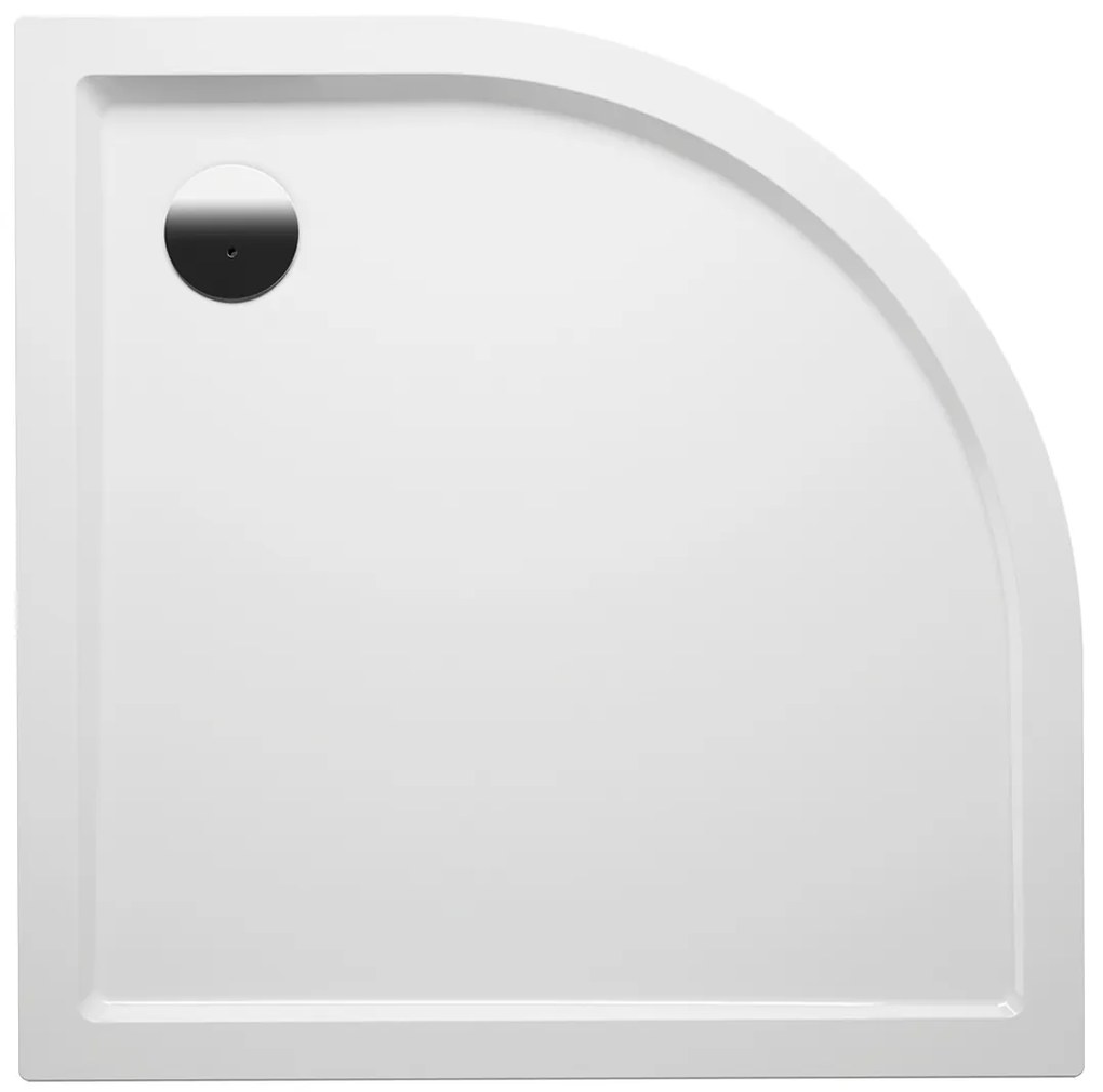 Riho Davos kwartronde douchebak 80x80cm wit glans