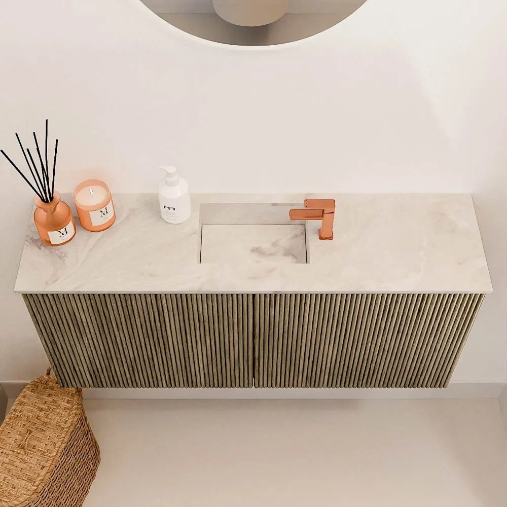 Mondiaz Joya DLux 90cm toiletmeubel dusk met wastafel faye midden 1 kraangat frappe