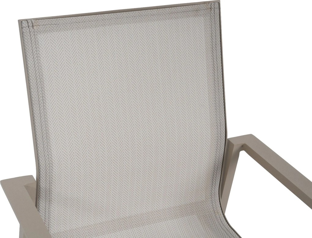 Tuinset Ronde Tuintafel 6 personen 150 cm Aluminium Zand/Beige  Lifestyle Garden Furniture Timo/Xento