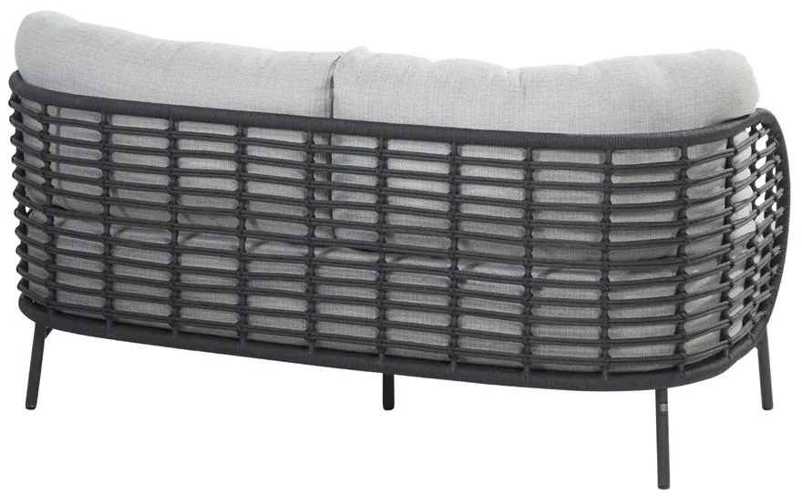 4 Seasons Outdoor Fabrice 2,5 zits loungebank  Loungebank    antraciet weerbestendig