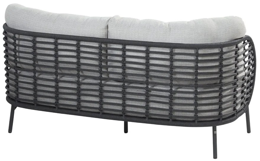 4 Seasons Outdoor Fabrice 2,5 zits loungebank SALE Loungebank antraciet weerbestendig