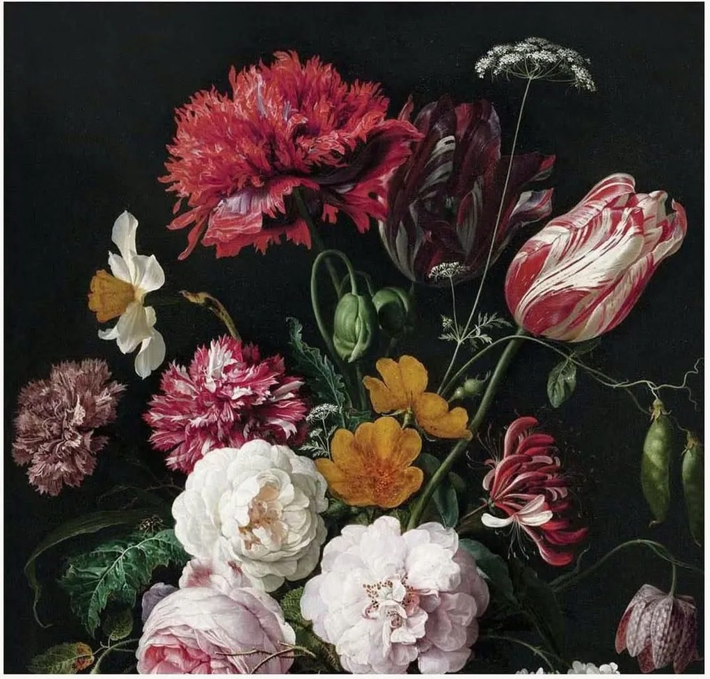 Vliesbehang Golden Age Flowers II
