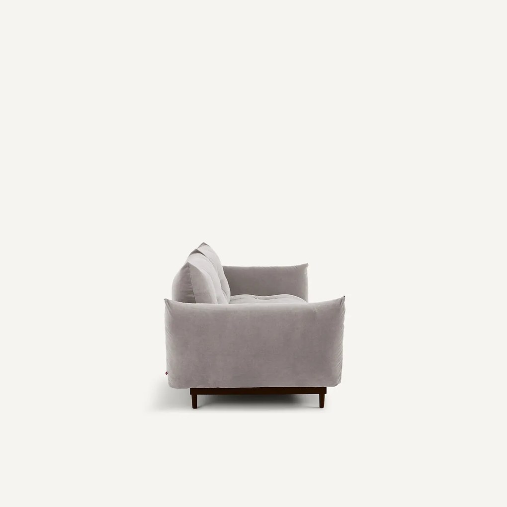 3-zits compacte bank in stoned fluweel, VITORIA