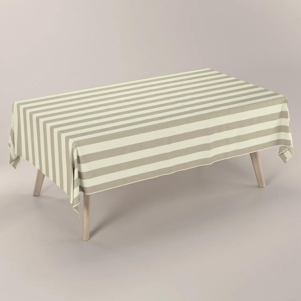 Dekoria Rechthoekig tafelkleed, beige-wit, 130 x 130 cm