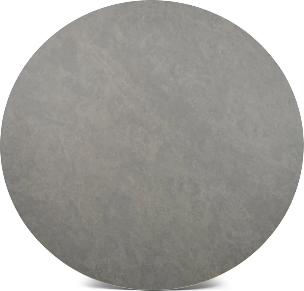 Dining Tuintafel rond 140 cm met lazy susan Grijs Trino