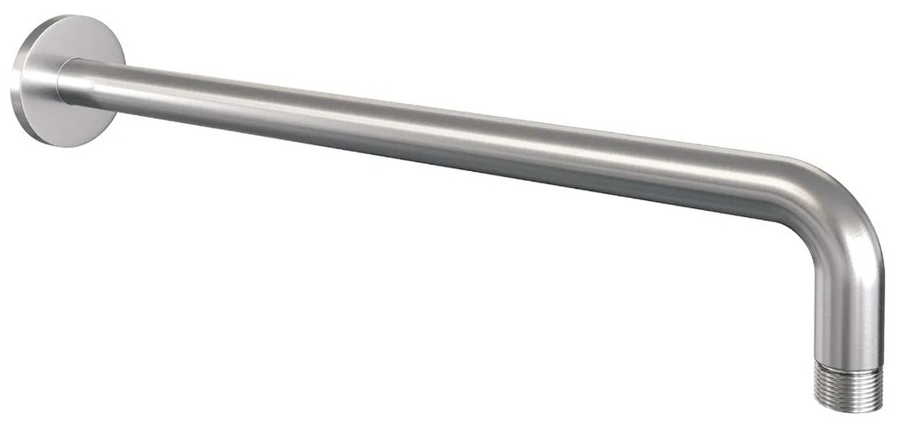 Brauer Brushed Carving thermostatische inbouw regendouche met staafhanddouche, gebogen muurarm en hoofddouche 20cm set 75 RVS geborsteld PVD