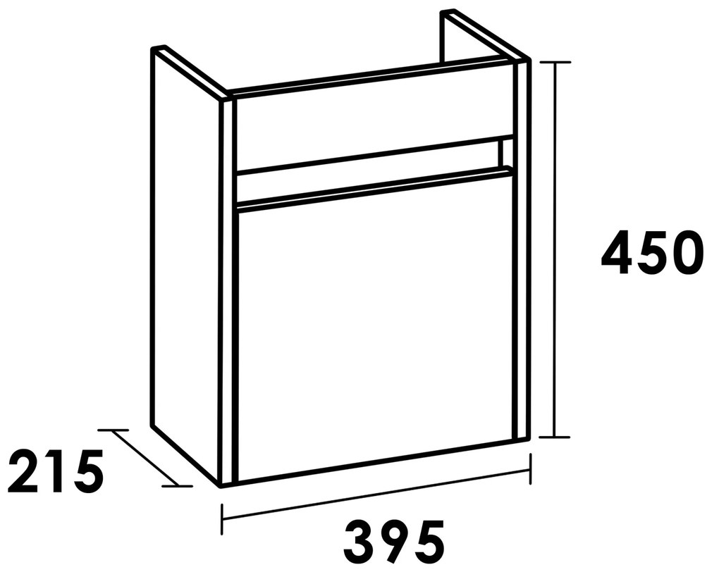 Sanituba NEXXT fonteinkast linksdraaiend legno calore