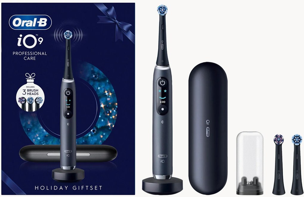 Elektrische tandenborstel iO Series 9 Black Onyx Gift Edition, 7-delig