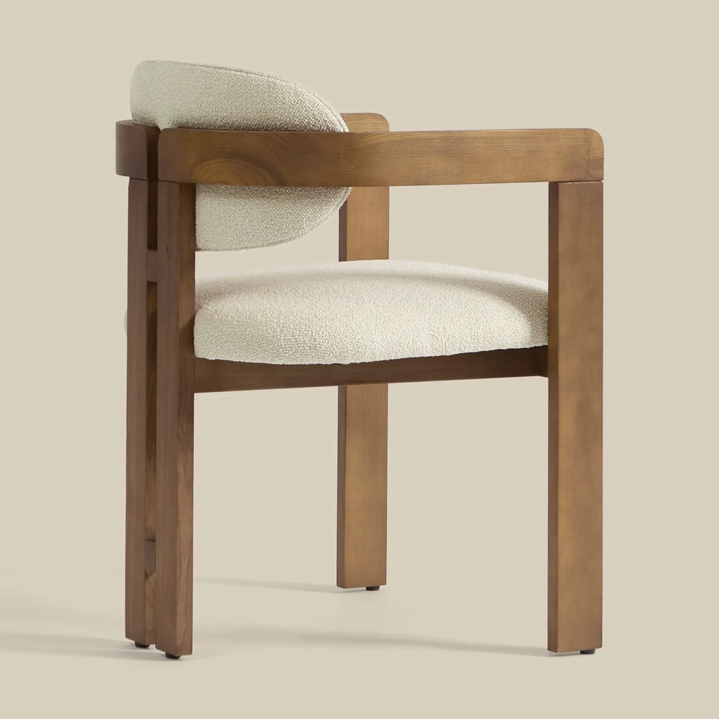 Wabi Sabi Eetkamerstoel Met Armleuning Naturel