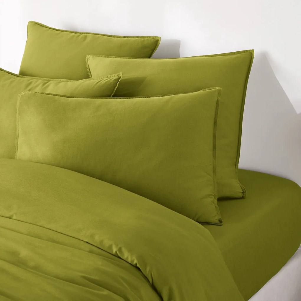 Effen kussensloop in gewassen katoen, Scenario