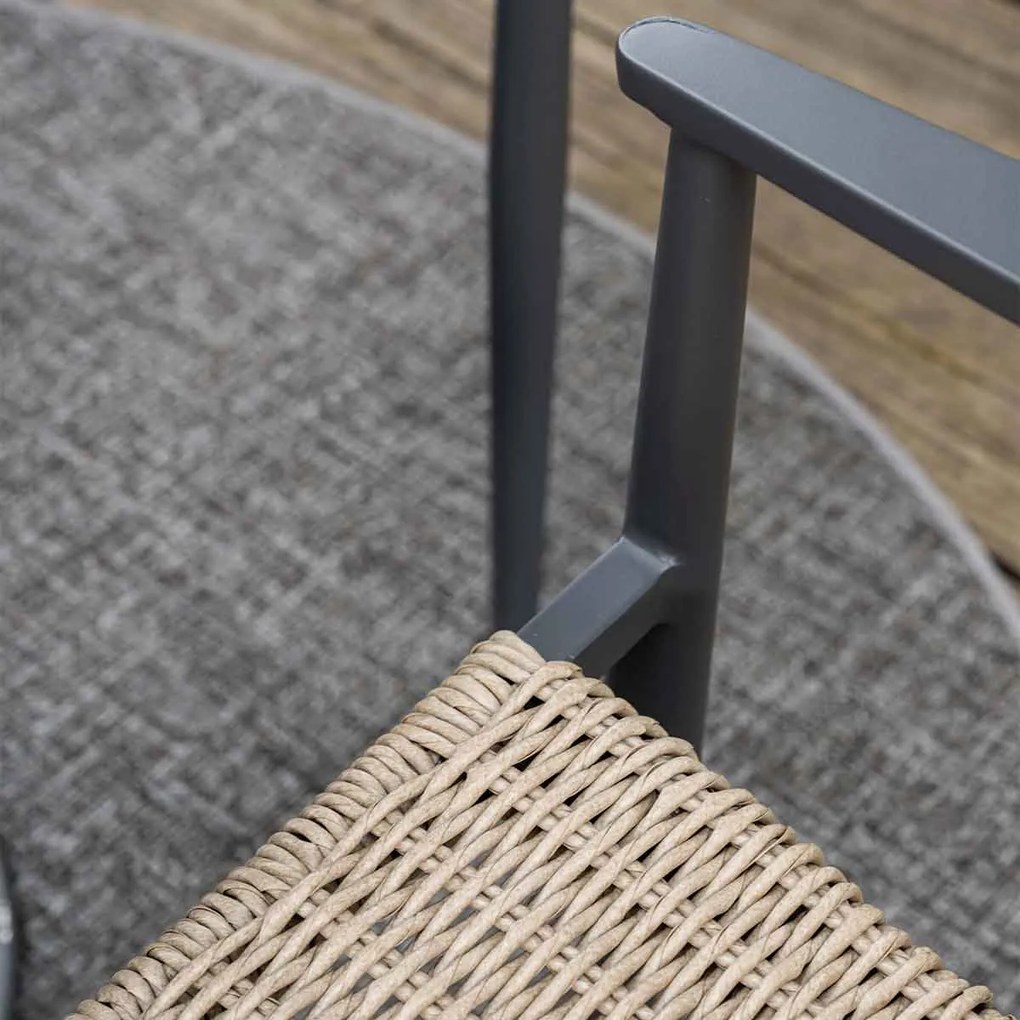 Garden Impressions Lily tuinstoel - donker grijs