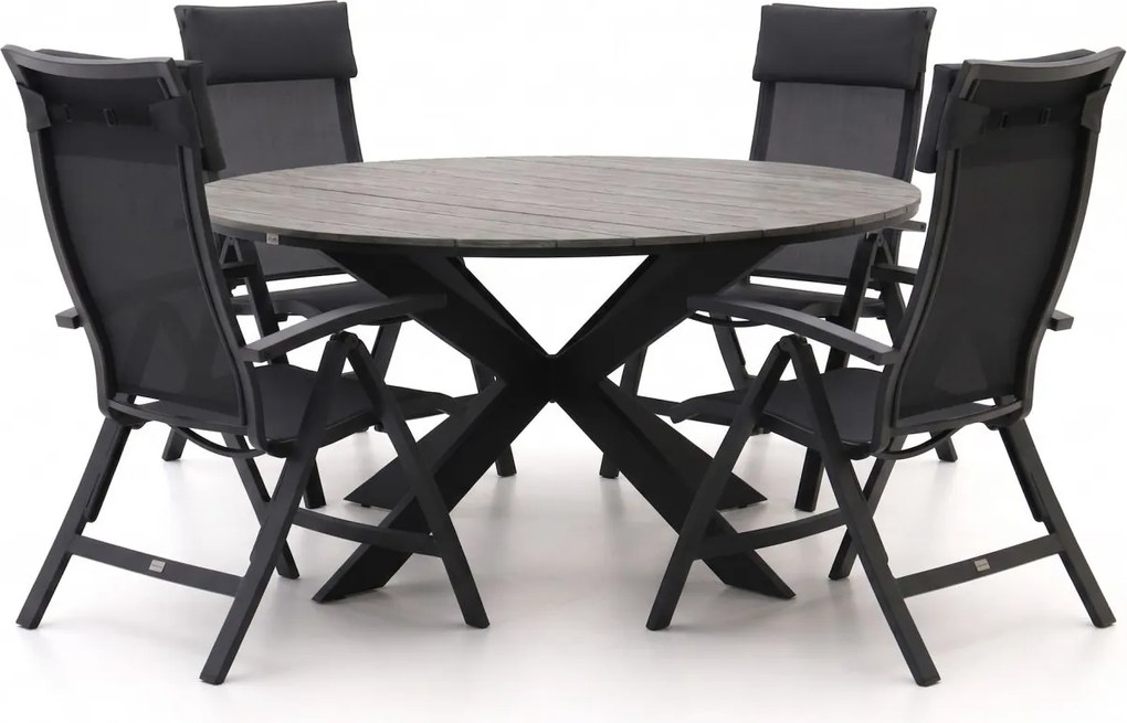 + 15% kassakorting | Diningset Bellagio  | 5 personen | Tuinset polywood | 6-delig | Kees Smit Tuinmeubelen